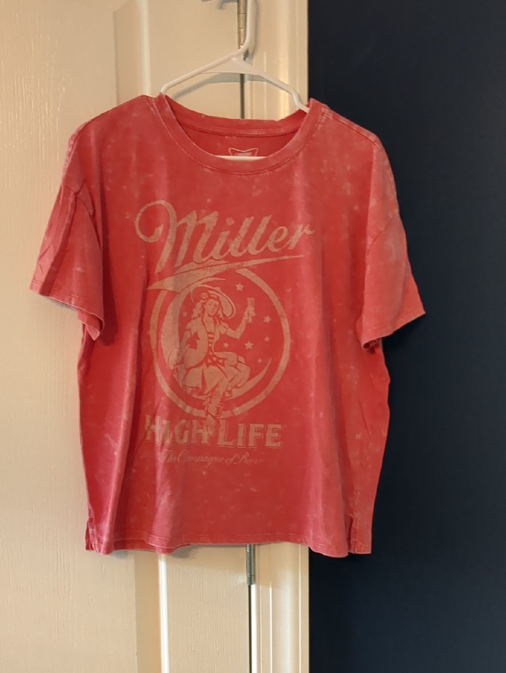 Miller High Life Vintage-Style Short Sleeve Tee - Red